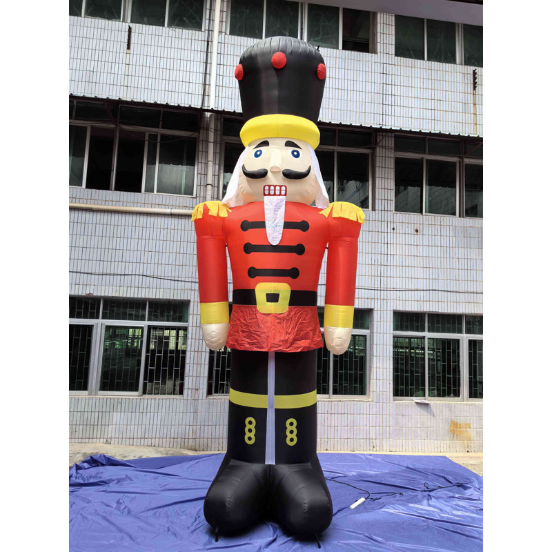 Lighted Inflatable Nutcracker Soldier Outdoor Commercial Christmas Decoration - 20'