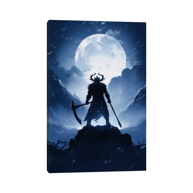 Viking Silhouette III by Durro Art - No Frame Gallery-Wrapped Canvas Giclée on Canvas, 66.04 cm H x 45.72 cm W