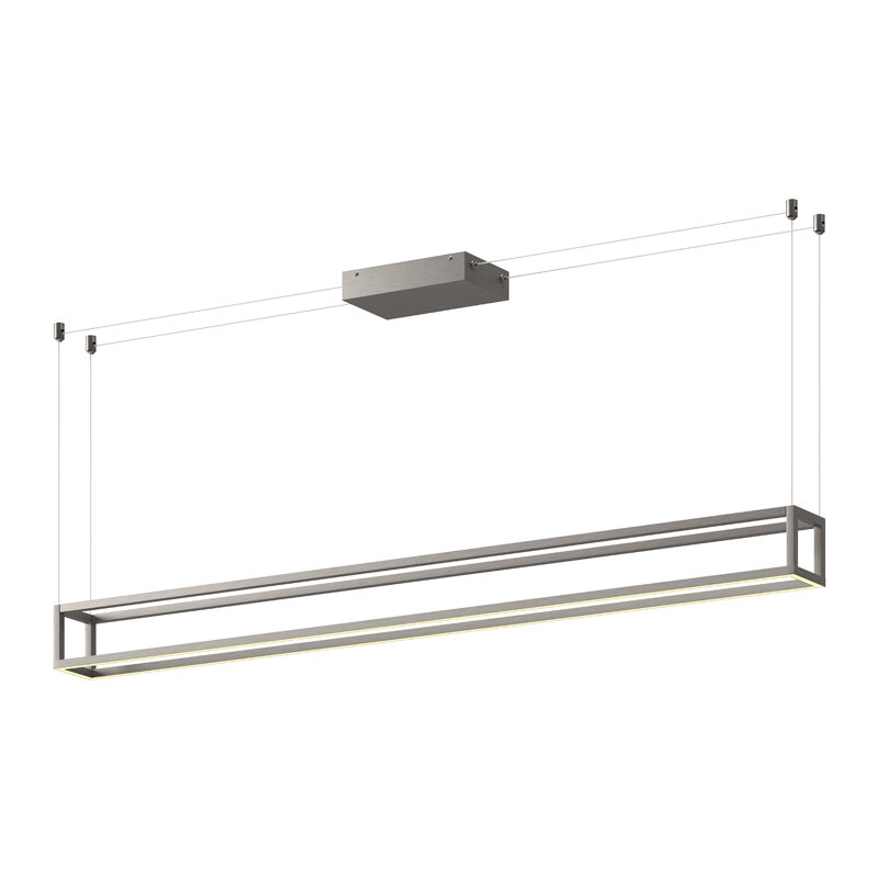 Plaza 1 - Light LED Pendant, Brushed Nickel
