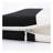 Set of 4 Outdoor Patio Chair Cushions - Water-Repellent U-Shape Seat Pads with Ties, All-Weather Thick Foam for Garden & Dining Chairs (Black White Striped)-1884141925