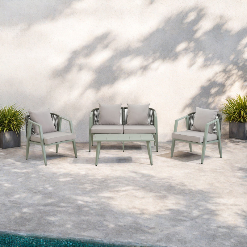 Ensemble de sièges d'extérieur durable et confortable, adapté aux patios, aux pelouses et aux bords de piscine