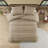 2 PCS Twin/Twin XL Chenille Oversized Comforter Set Tan-114494790