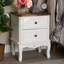 49cm W Manufactured Wood Bedside Table