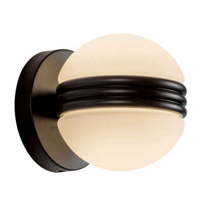 Selene 5-in Black dimmable LED Wall Sconce