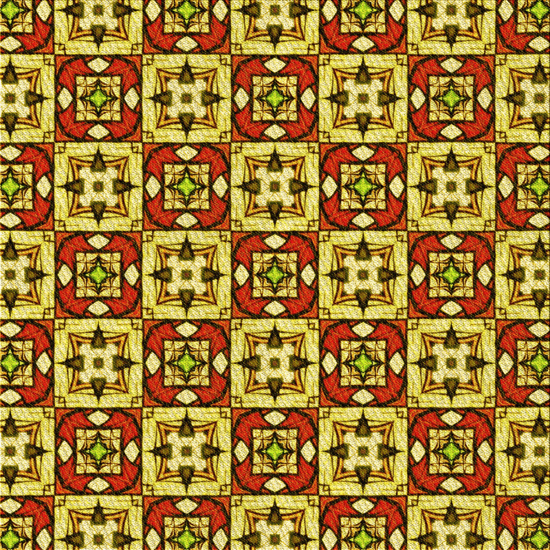 Performance Wool Geometric Indoor Rug, Square 6'