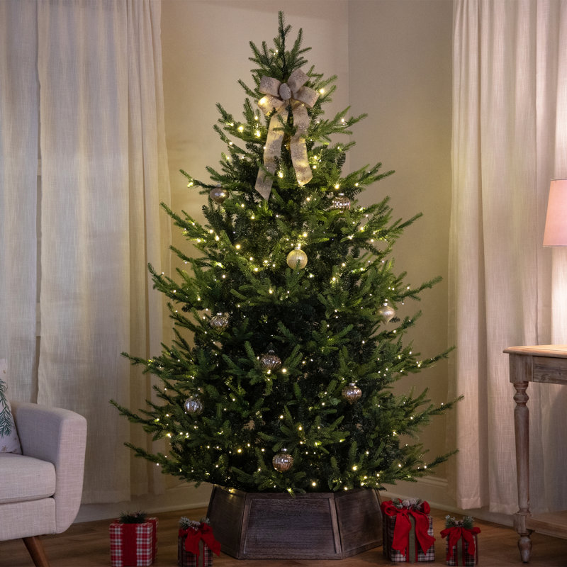 Real Touch Elite Pre-Lit Calgary Pine IPT Artificial Christmas Tree - Dual Color LED, 6'