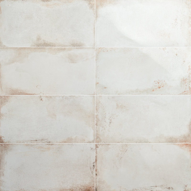 Carreau de porcelaine semi-poli 11,81 po x 23,62 po Angela Harris Fremont (11,62 pieds carrés / boîte), Blanc