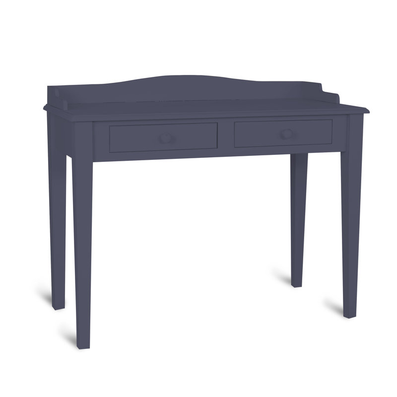 Cheeks Solid Wood Solid Wood Writing Desk, Royal Blue