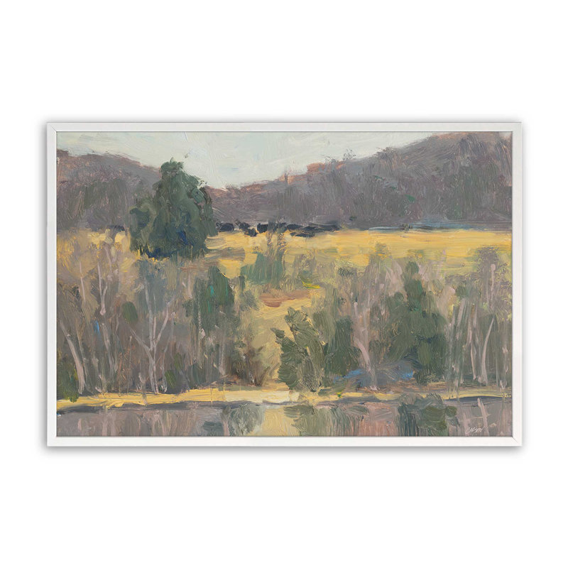 «Winter Reflections» par Carson Overs passer, reproduction d'art, H 24 po x l 32 po, Blanc