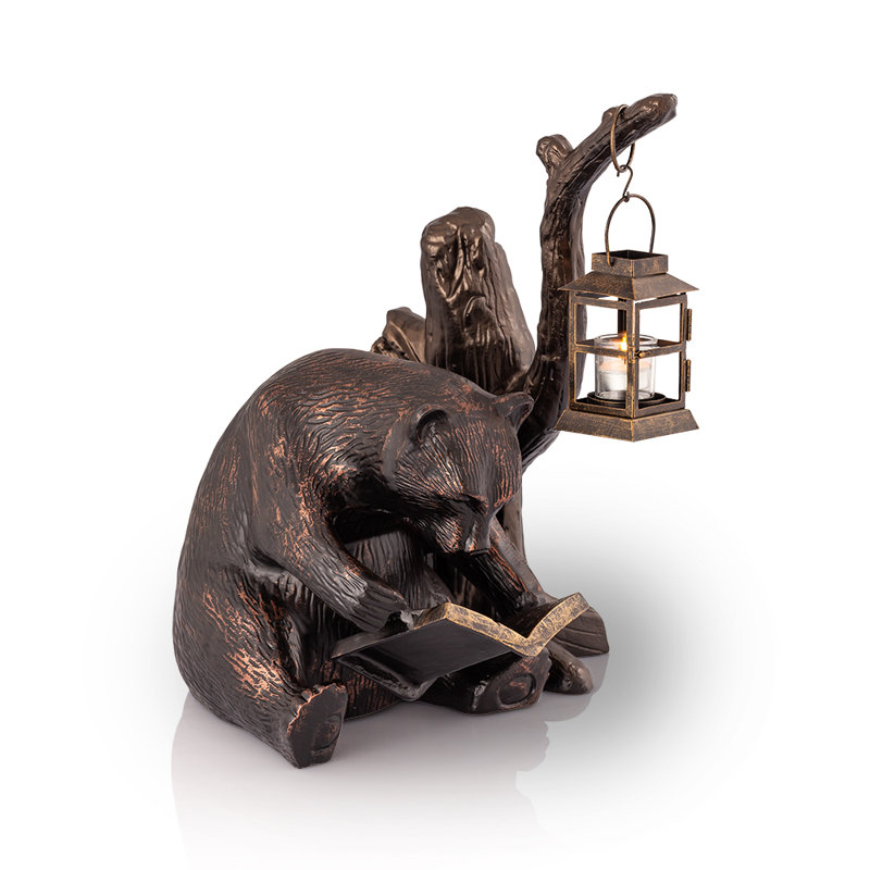 Bear Glass Garden Statue