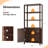 Walnut 2-Door 6-Shelf Display Cabinet-1757138171