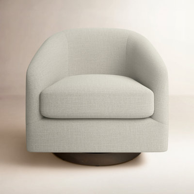 Bennett Upholstered Swivel Barrel Chair