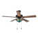 52" W Aramys 5-Blade Remote Controlled Ceiling Fan Tiffany Stained Glass