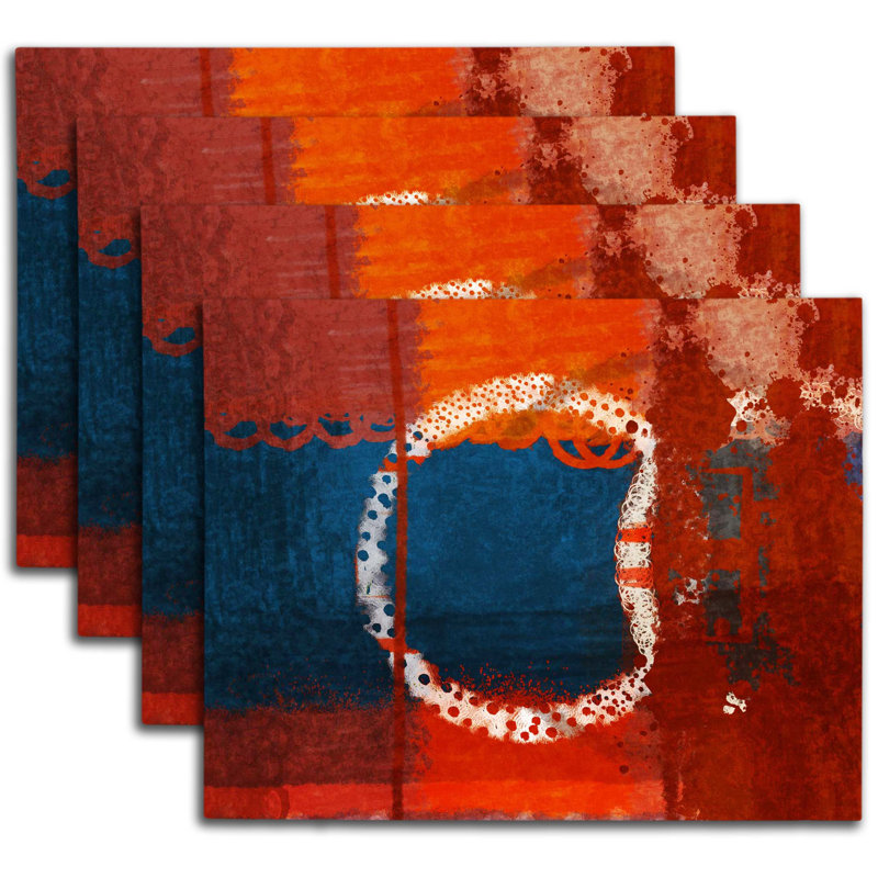 Napperon abstrait en polyester