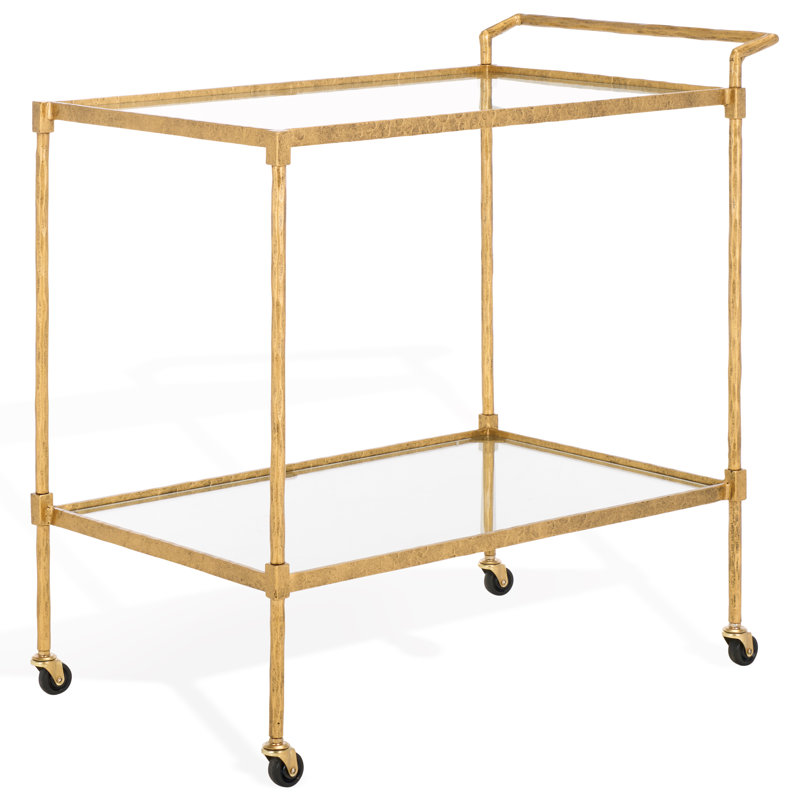 Tenasia Metal And Glass Bar Cart