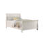 Lit moderne en contreplaqué blanc 1Pc avec pieds et tête de lit uniques-158619600