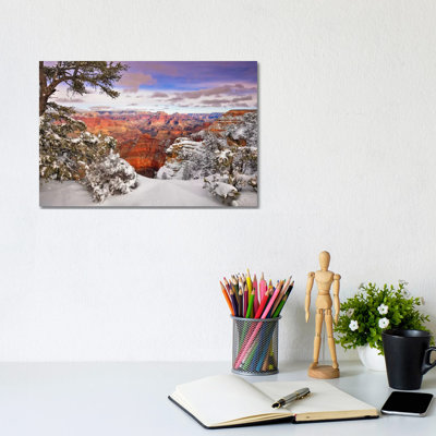 Snowy Grand Canyon II by David Drost - Wrapped Canvas Print