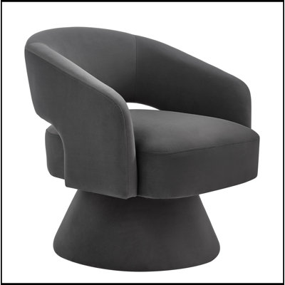 Chaise pivotante confortable avec dossier ouvert pour différentes pièces, élégante et pratique