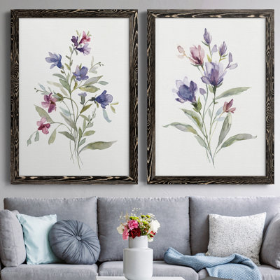 «Color Variety III», ensemble de 2 peintures sur toile encadrées