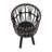 S/3 BAMBOO PLANTERS 11/13/15", BLACK