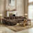 U-shaped Boneless Sofa,tufted Design,32d High Density Sponge Bottom,anti-slip Design,no Assembly Required,free Combination,movable Ottomans For Living Rooms,home Theate-391756083