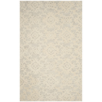Tapis oriental en laine touffeté à la main Keyesport Blossom