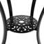 Archibald Square Metal Folding Outdoor Dining Table With Umbrella Hole , 62.5cm cm W 62.5cm cm D