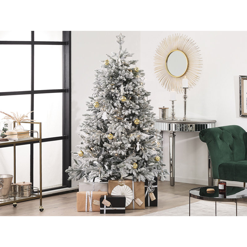 Foraker Artificial Pine Christmas Tree, 5.91ft H x 3.94ft W x 3.94ft D