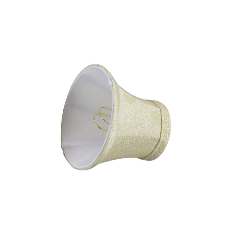 Butter Crème Jacquard Fabric Bell Chandelier Shade Set