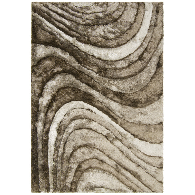Tapis en polyester à poils longs Helene, Rectagle 9 pi x 13 pi
