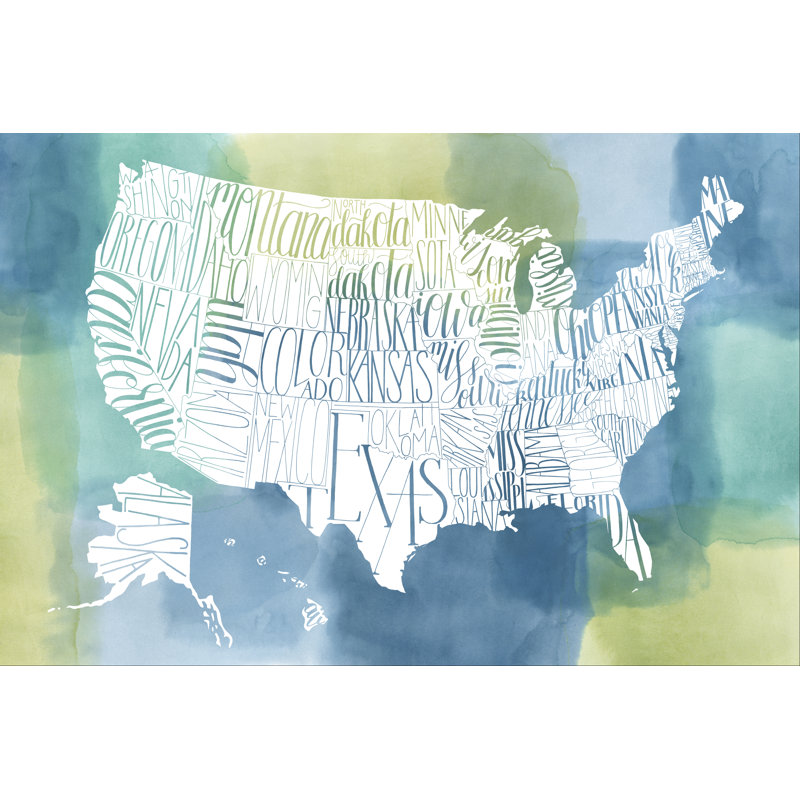 Patchwork USA by Grace Popp -  Graphic Art, 61 cm H x 91 cm W, Wrapped Canvas
