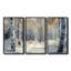 «White Morning In Forest Panorama II», ensemble de décoration murale paysage d'hiver-107200350-107200358