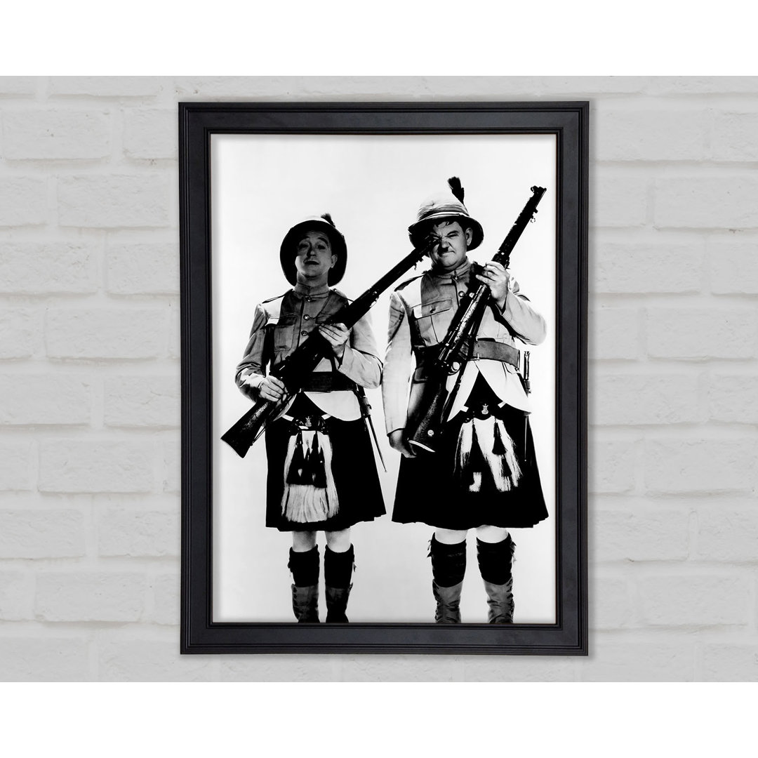 Laurel und Hardy Highland Scot - Druck