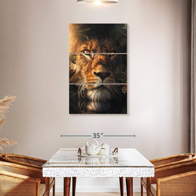 Lion Hiding