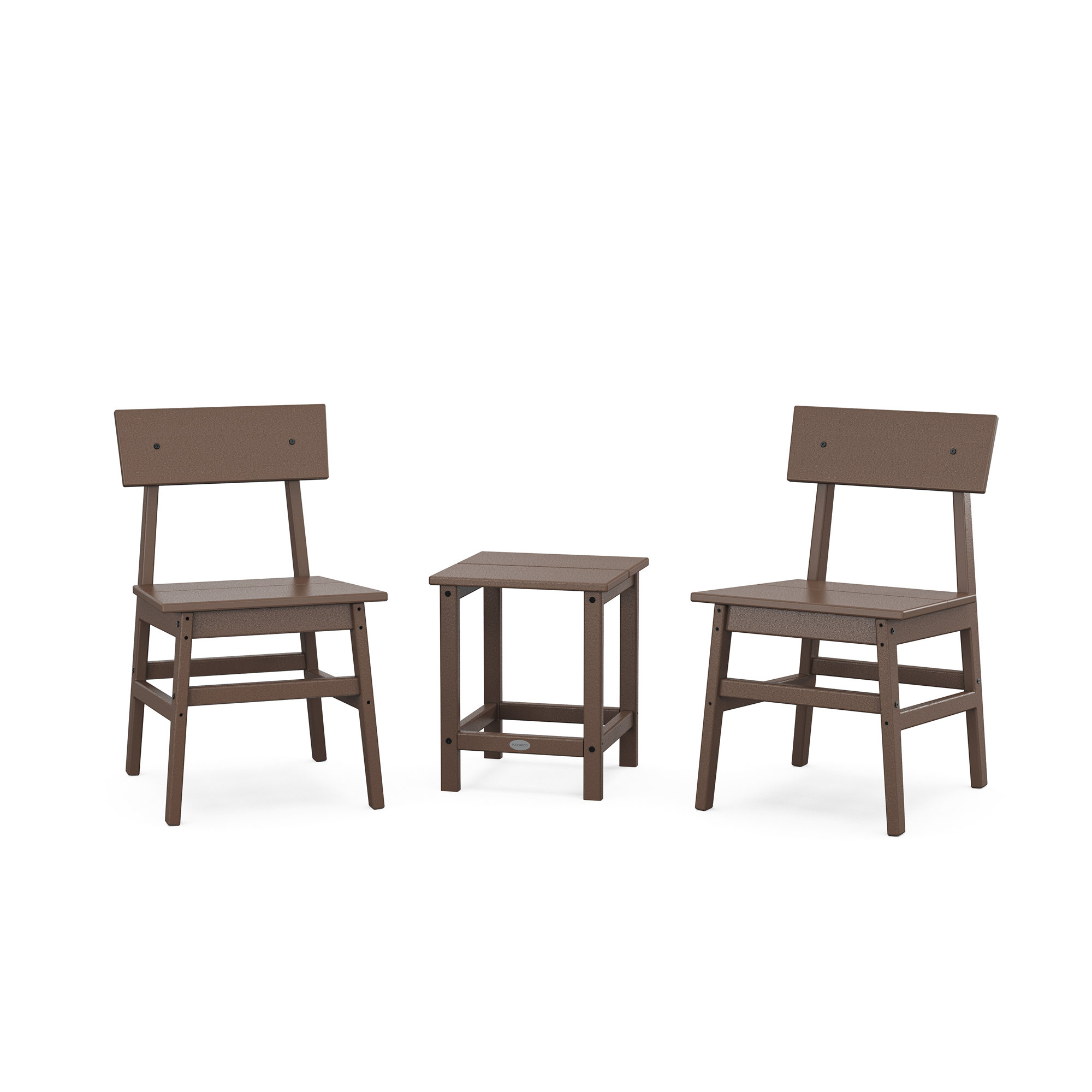 POLYWOOD x AllModern Chair 3-Piece Seating Set,  Mahogany