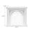 White Manufactured Wood Freestanding Fireplace