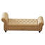 Banc de chambre 64,5 po en velours kaki avec rangement-896097669