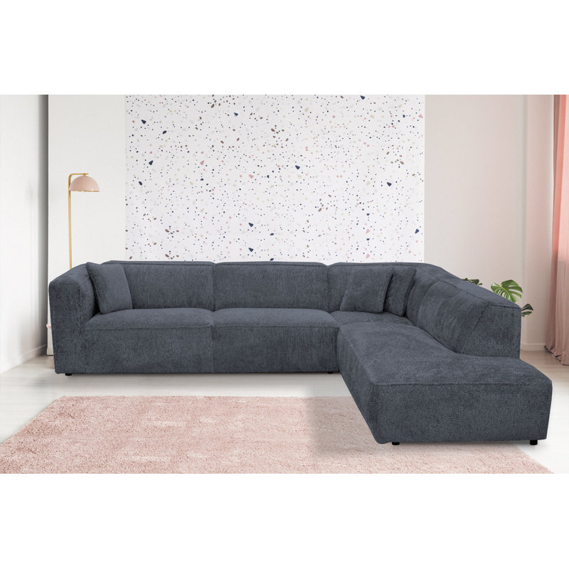 5 Seater Corner Sofa, Blue