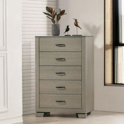 Modern Contemporary 5-Drawer Storage Chest,for Bedroom, Living Room, Hallway