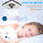 Denelda 20 Inch Modern Low Profile Flush Mount Ceiling Fan with Lights, DC Motor Dimmable LED Light Ceiling Fan