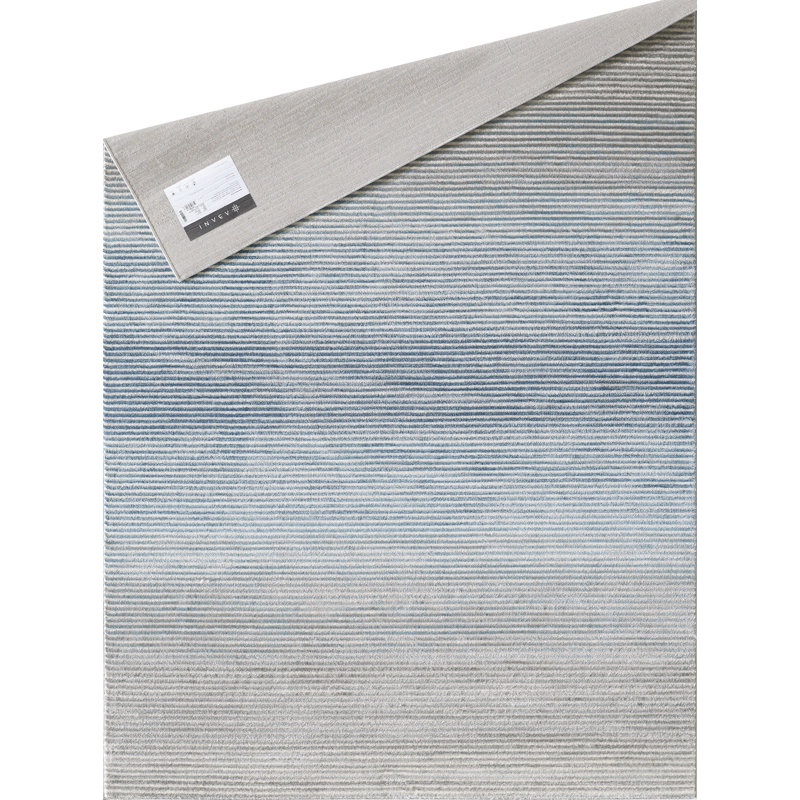 Tapis gris / bleu Woodstock, Rectangle 3 pi x 5 pi