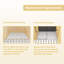 Base de douche 32 po x 48 po Bac de douche Drain central blanc