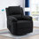 Fauteuil inclinable, fauteuil inclinable manuel, fauteuil inclinable pivotant à 360 degrés pour les petits espaces, fauteuil inclinable berçant avec poches latérales