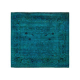 Overyed One-of-a-Kind Square 4' X 4'2" Hand Knotted Area Rug
