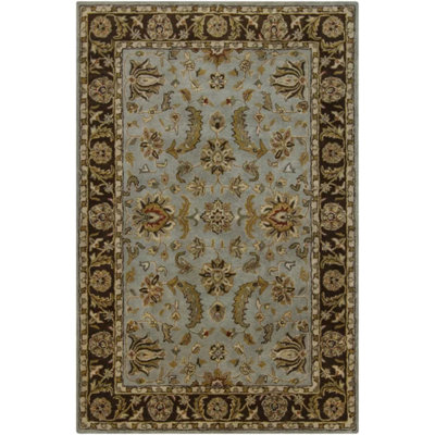 Tapis brun et brun clair en laine touffeté à la main Rodanthe