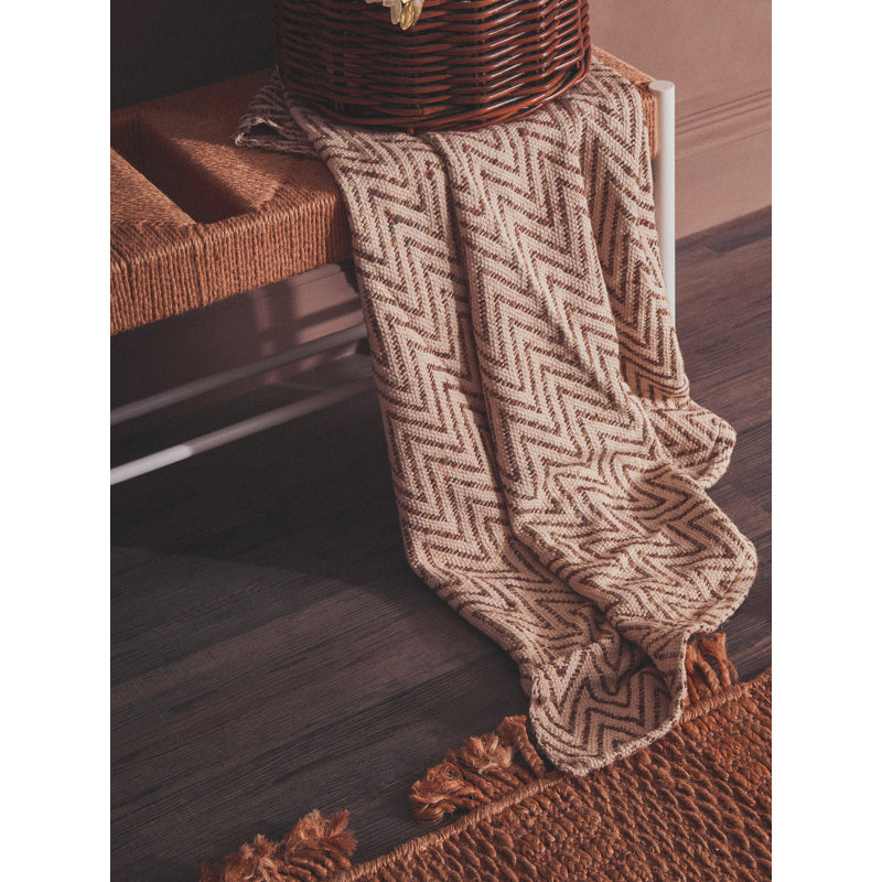 Upholstered Hemp Bench, 45 cm H x 110 cm L x 35 cm D