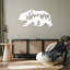 Ours en métal, art animalier rustique, silhouette d'ours forêt de montagne, décoration murale d'inspiration naturelle - sculpture en métal industrielle moderne-345038210-345038204