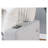 Boneless Ford Light Grey/White Reversible Pull Out Sofa Bed