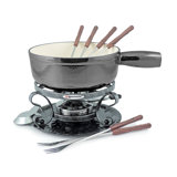 Lugano 9 Piece Cast Iron Fondue Set