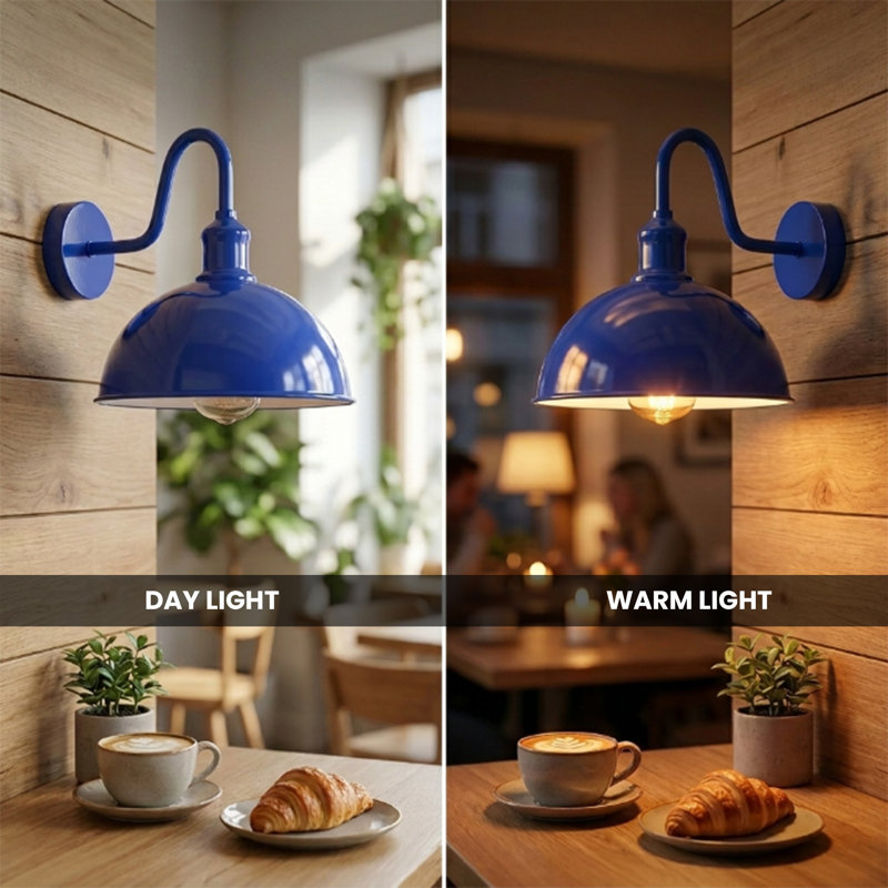 Armed Sconce, Navy , No, No
